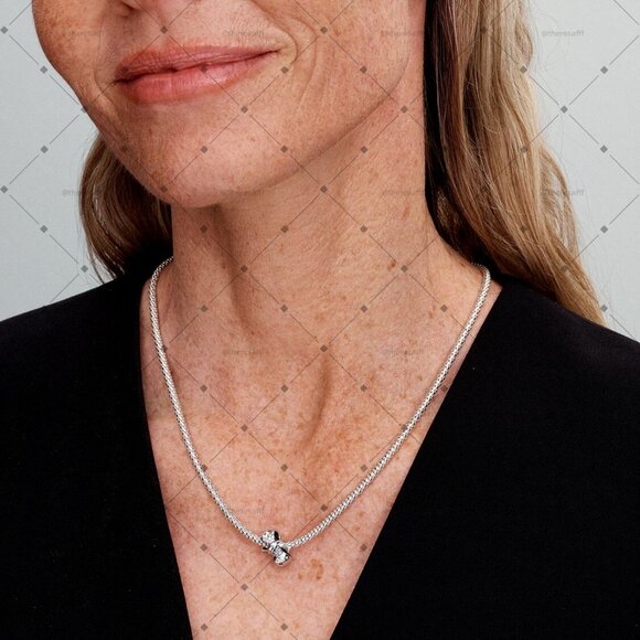 Pandora Sparkling Bow Charm - Picture 3 of 3